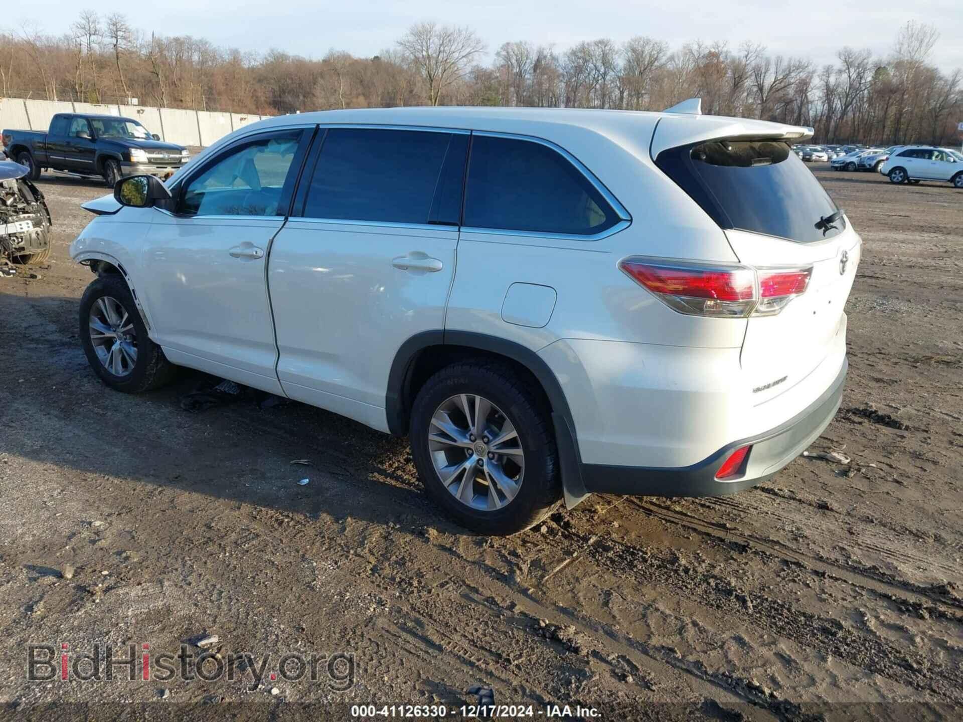 2014 TOYOTA HIGHLANDER - VIN: 5TDBKRFHXES059727 - Photo 3