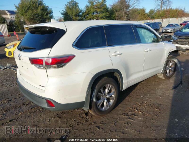 2014 Toyota HIGHLANDER (VIN 5TDBKRFHXES059727) — фото 4 из 21