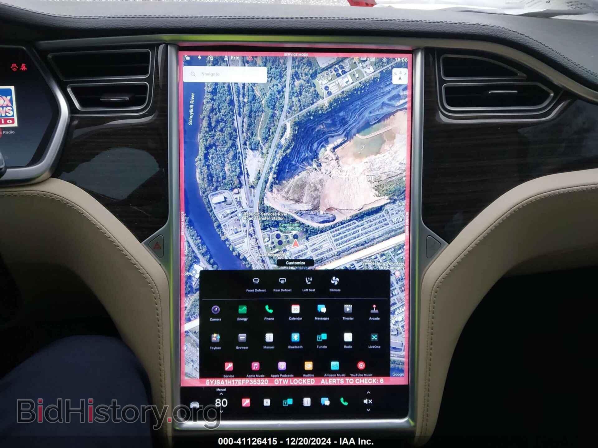 2014 TESLA MODEL S - VIN: 5YJSA1H17EFP35320 - Фото 18
