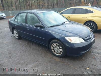 2005 Honda CIVIC LX, синий — VIN 2HGES16565H524198, IAAI