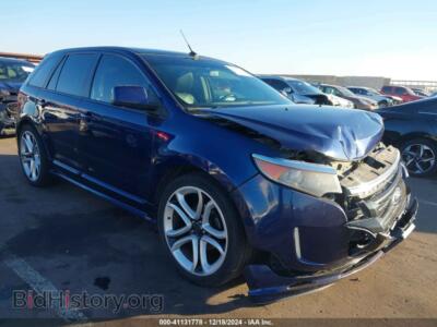 2011 Ford EDGE Sport, blue — VIN 2FMDK3AK9BBA84278, IAAI