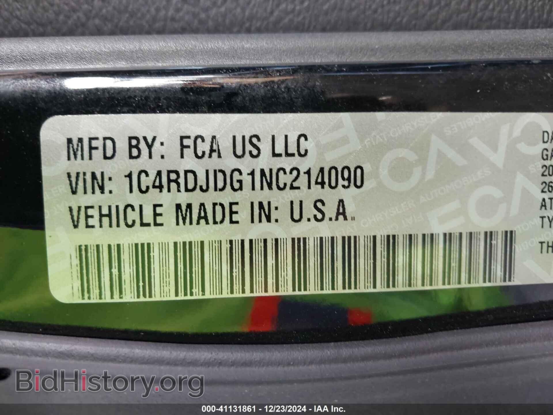 2022 DODGE DURANGO - VIN: 1C4RDJDG1NC214090 - Фото 9