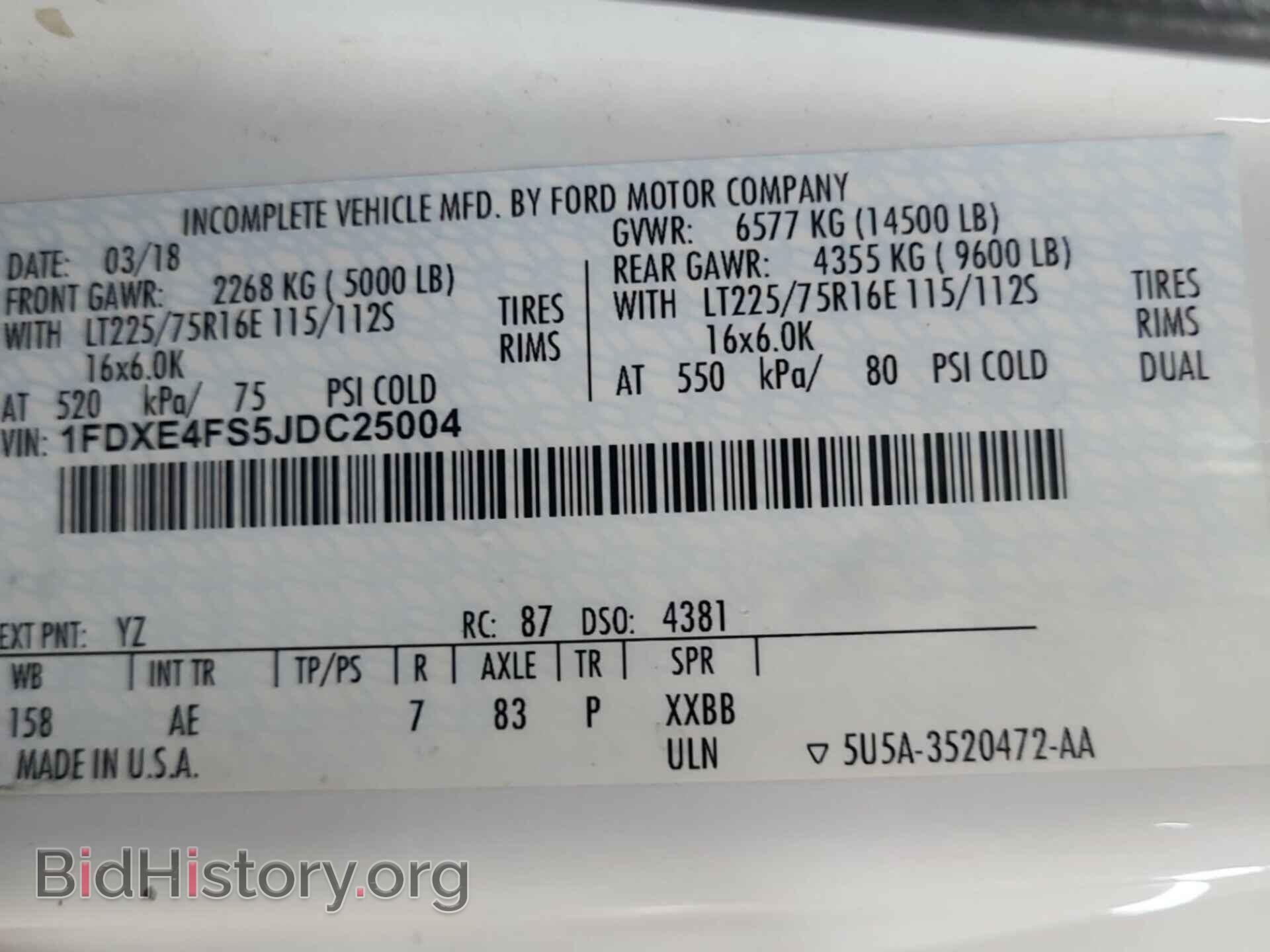 2018 FORD ECONOLINE - VIN: 1FDXE4FS5JDC25004 - Фото 29
