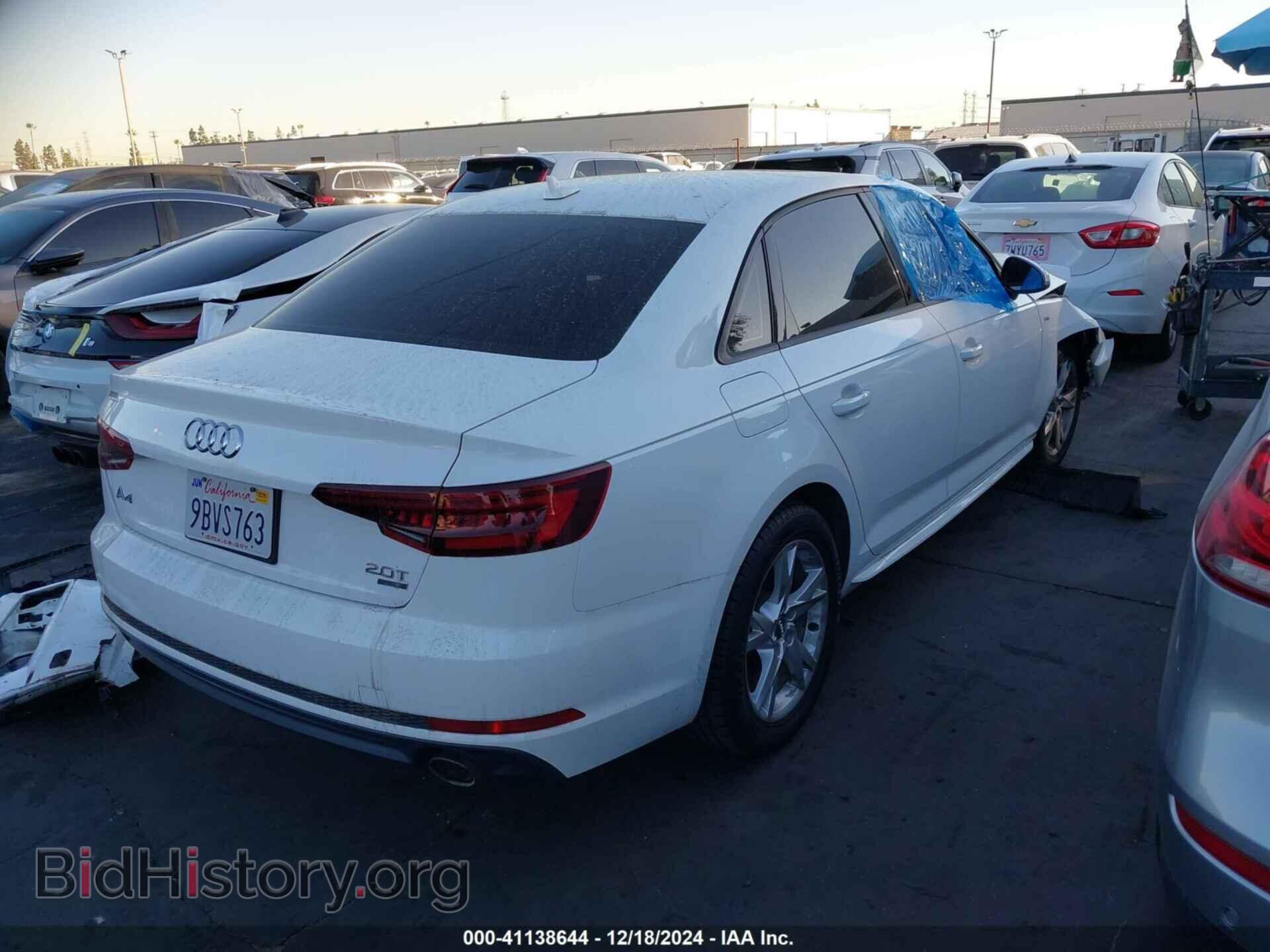 2018 AUDI A4 - VIN: WAUKMAF45JA087142 - Фото 4