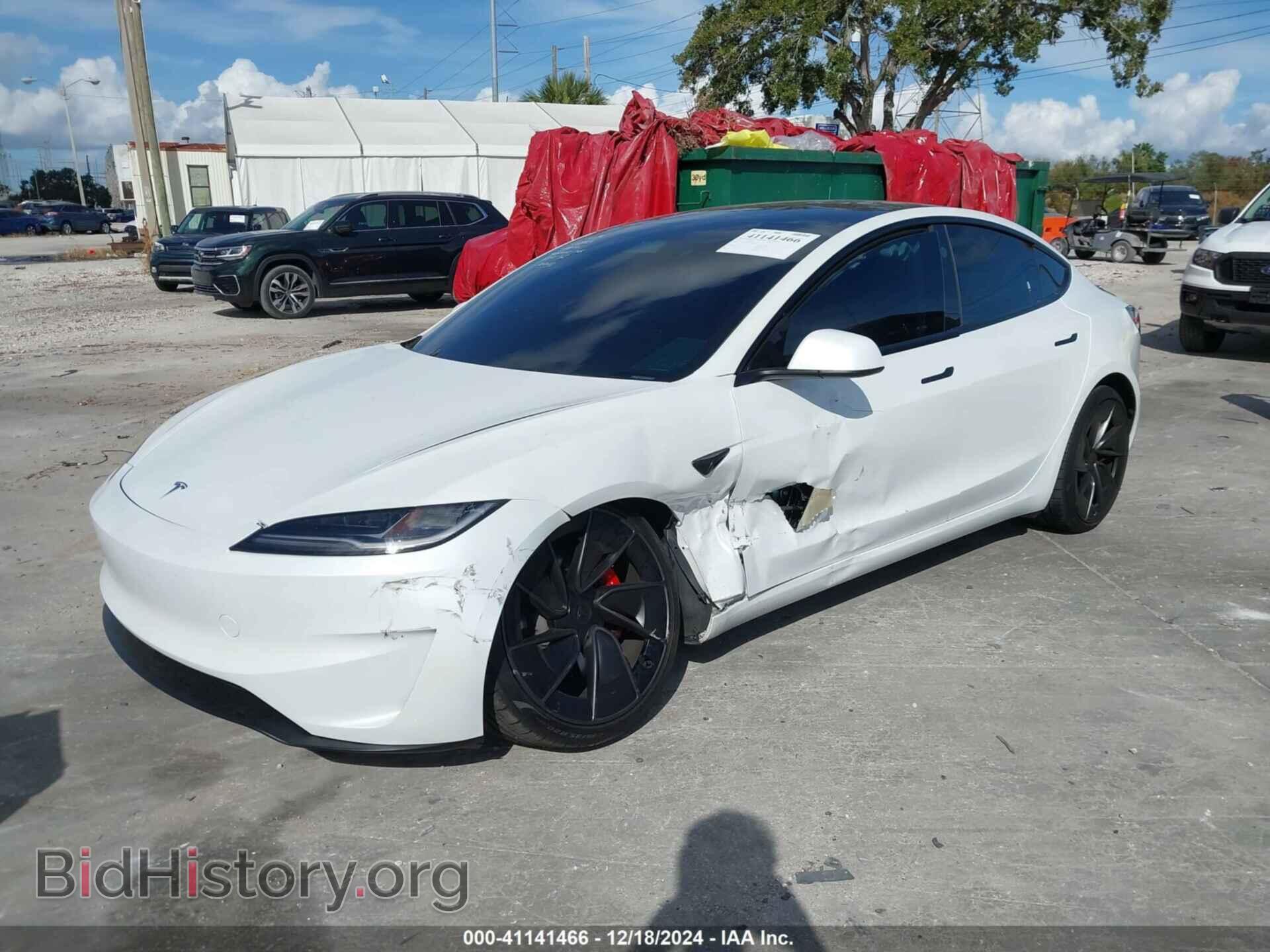 2024 TESLA MODEL 3 - VIN: 5YJ3E1ET9RF831180 - Фото 2