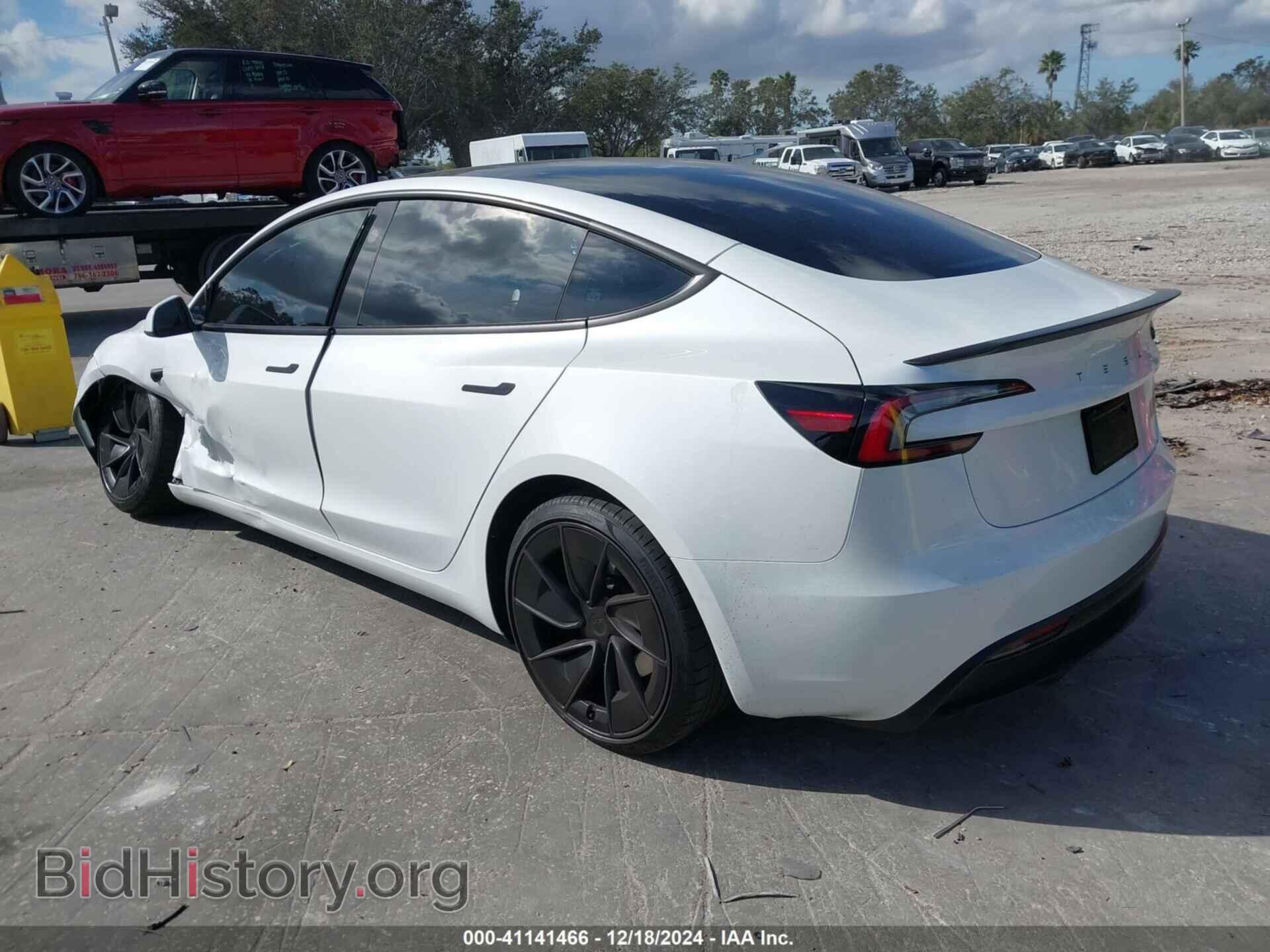 2024 TESLA MODEL 3 - VIN: 5YJ3E1ET9RF831180 - Фото 3