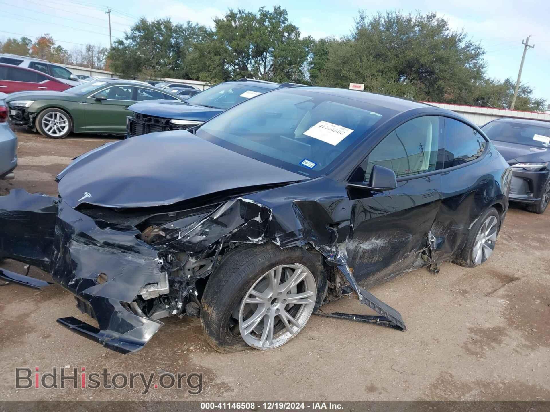 2024 TESLA MODEL Y - VIN: 7SAYGDED4RF042898 - Фото 2