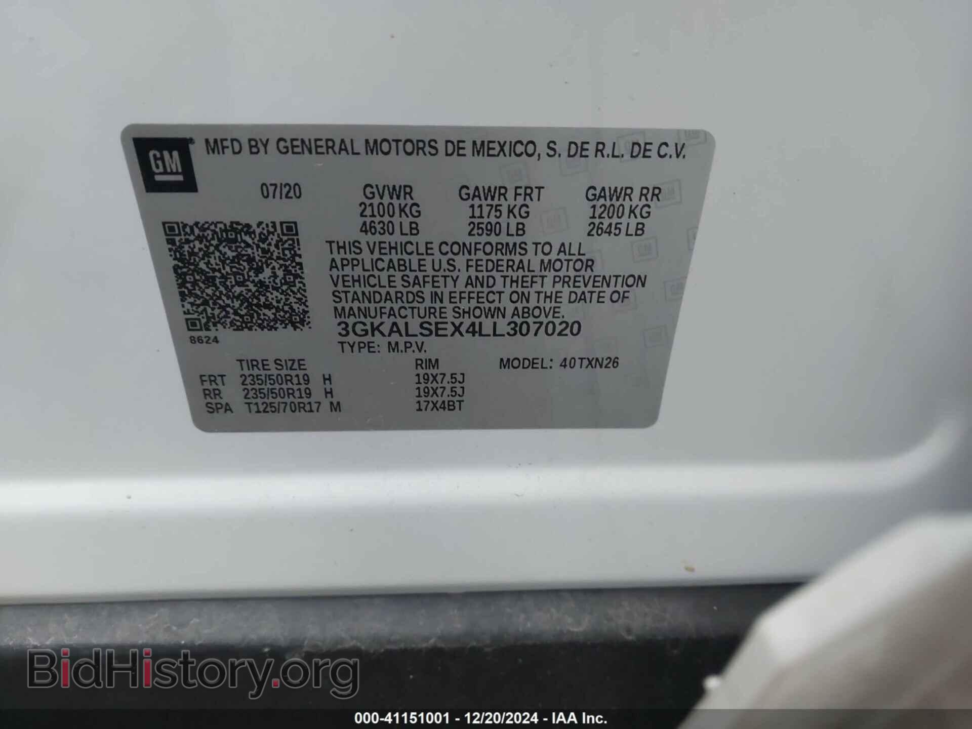 2020 GMC TERRAIN - VIN: 3GKALSEX4LL307020 - Фото 9