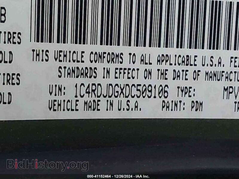 2013 Dodge DURANGO (VIN 1C4RDJDGXDC509106) — photo 9 of 16