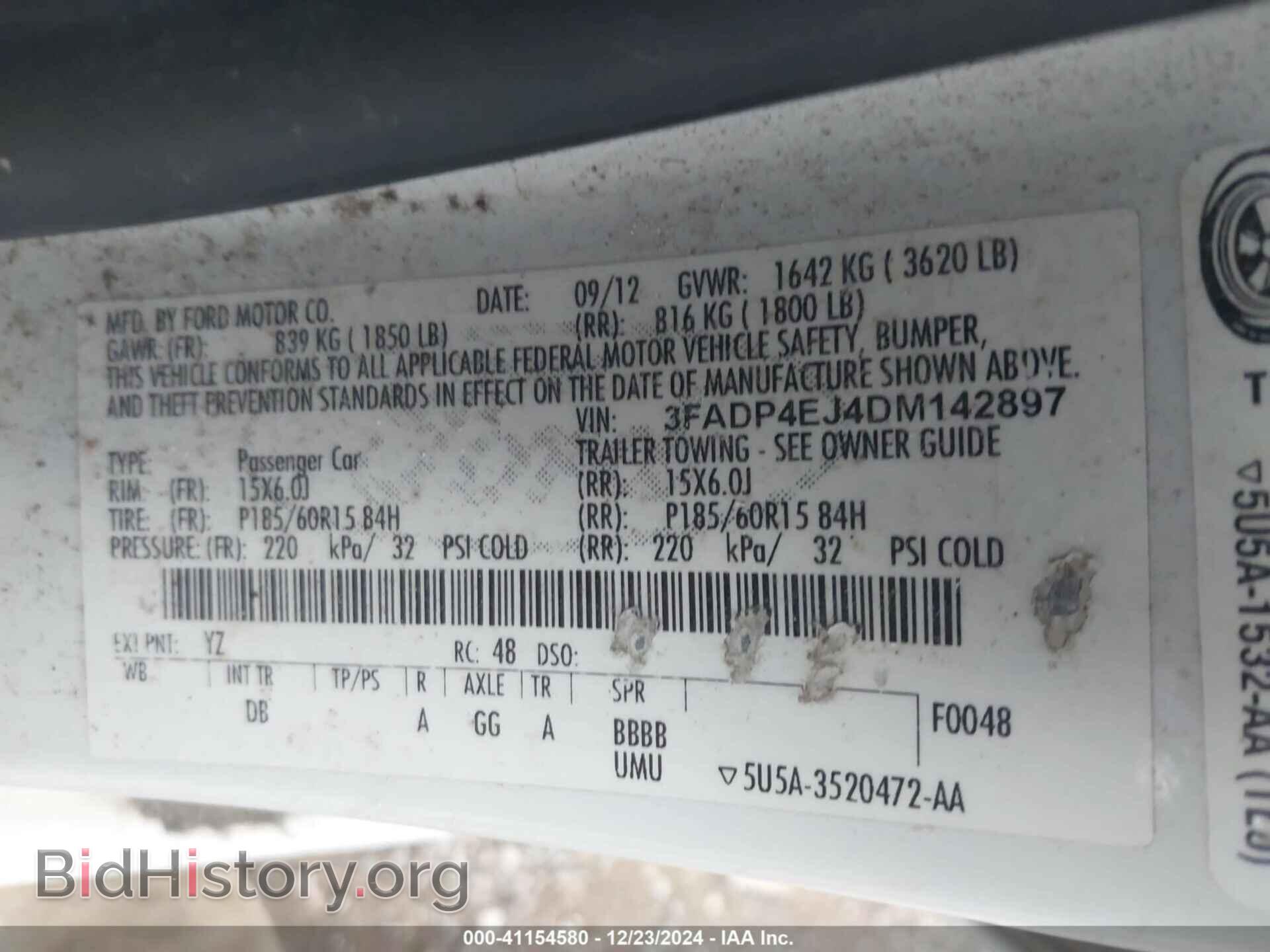 2013 FORD FIESTA - VIN: 3FADP4EJ4DM142897 - Photo 9