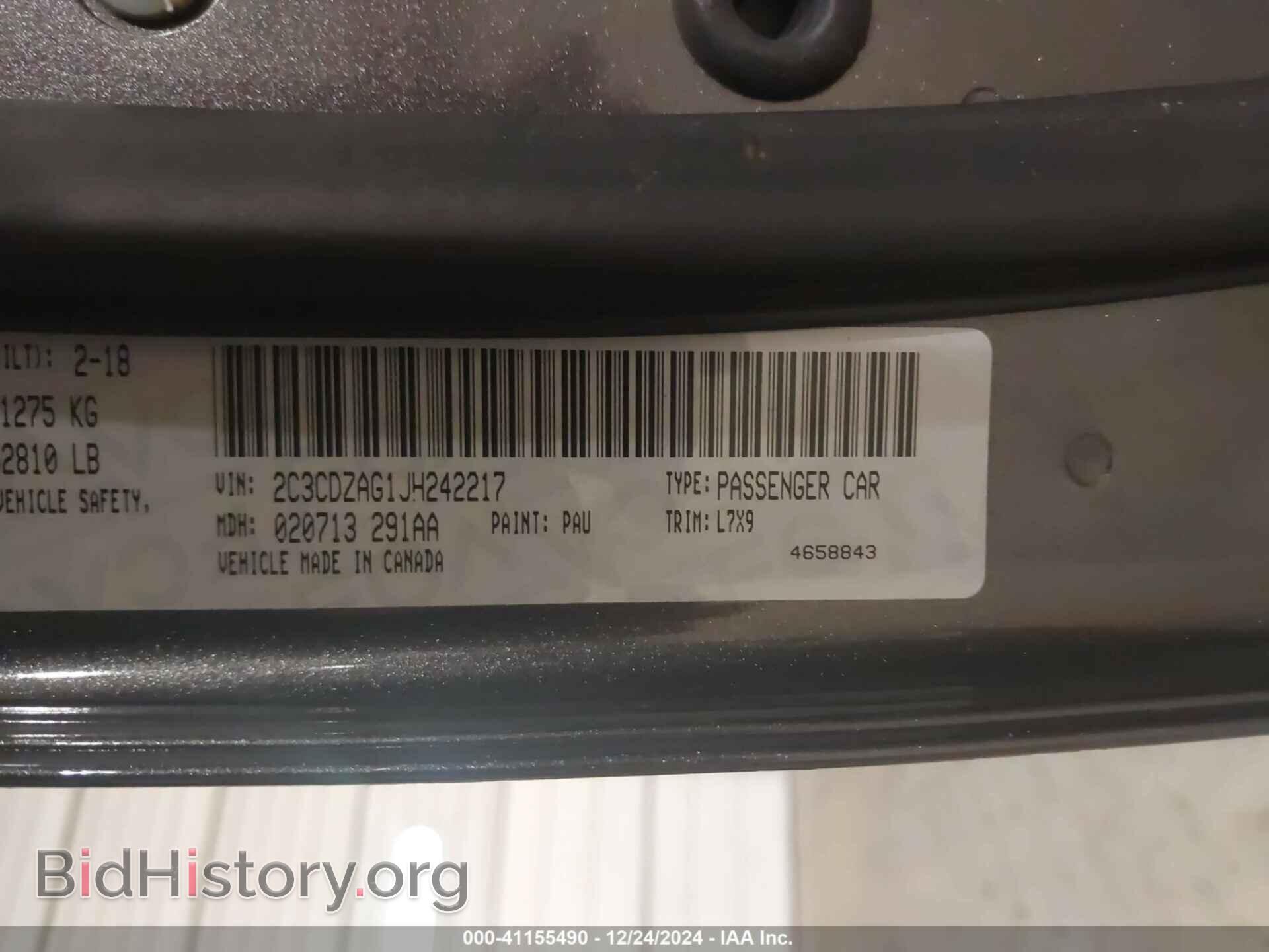 2018 DODGE CHALLENGER - VIN: 2C3CDZAG1JH242217 - Фото 9