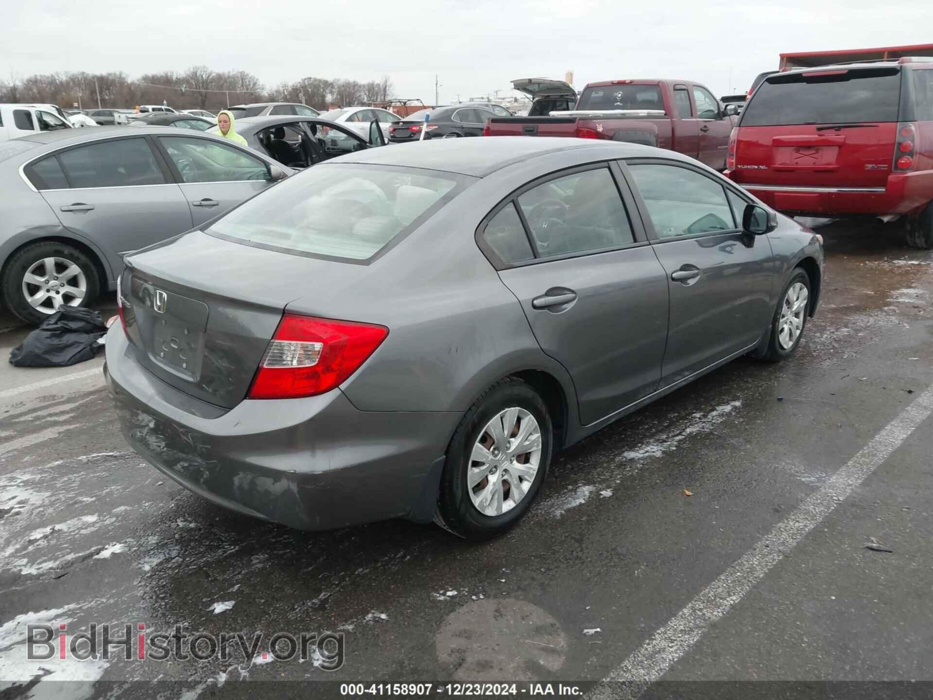 2012 HONDA CIVIC - VIN: 19XFB2F53CE062555 - Фото 4