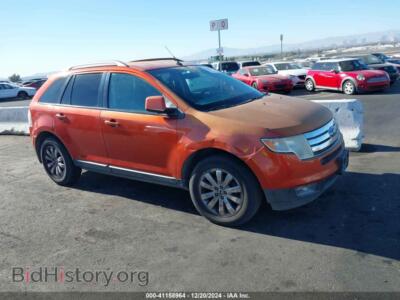 2007 Ford EDGE SEL Plus, orange — VIN 2FMDK39C77BB53831, IAAI