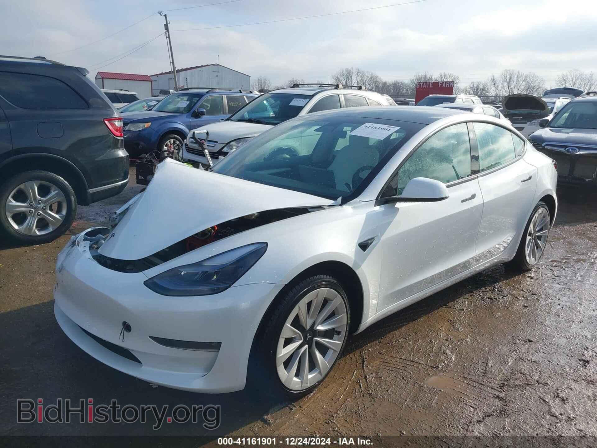 2022 TESLA MODEL 3 - VIN: 5YJ3E1EBXNF114966 - Фото 2