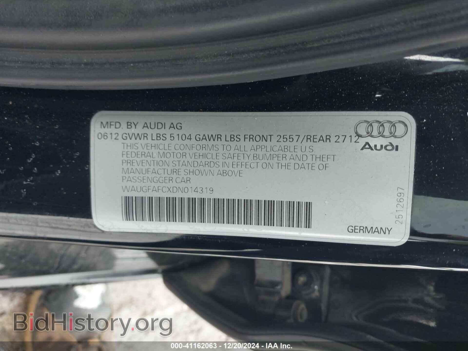 2013 AUDI A6 - VIN: WAUGFAFCXDN014319 - Фото 9