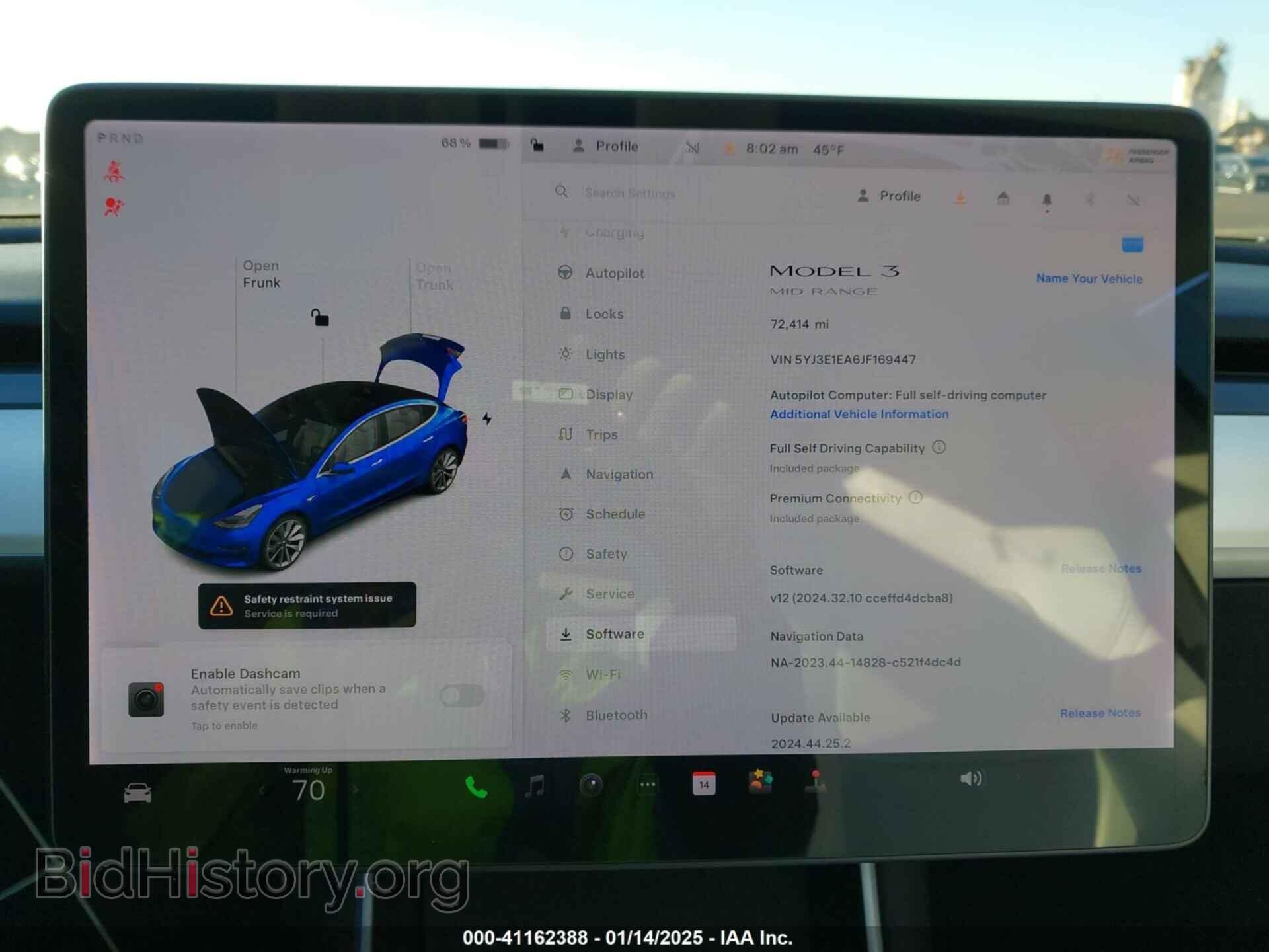 2018 TESLA MODEL 3 - VIN: 5YJ3E1EA6JF169447 - Фото 7
