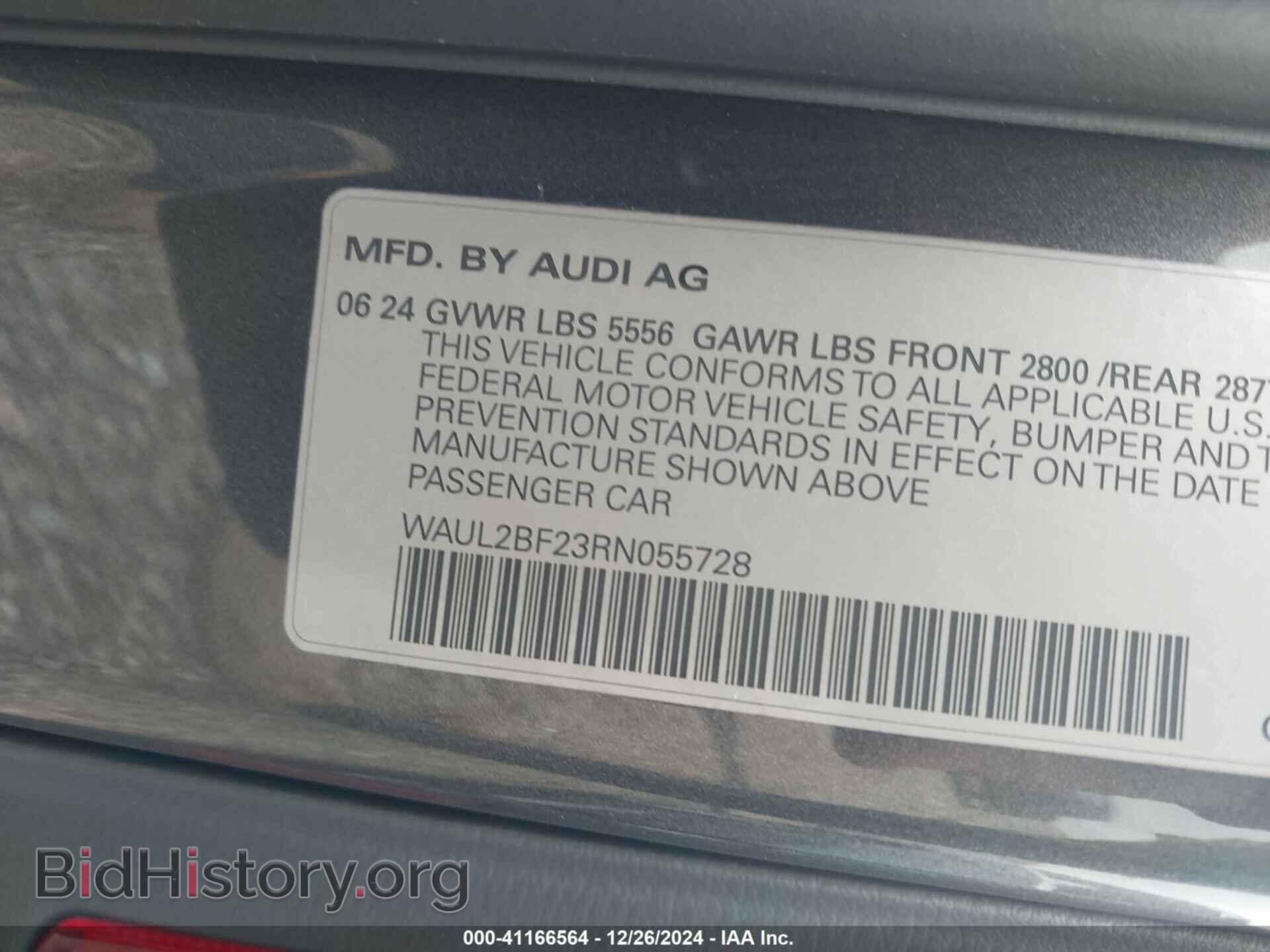 2024 AUDI A6 - VIN: WAUL2BF23RN055728 - Фото 9