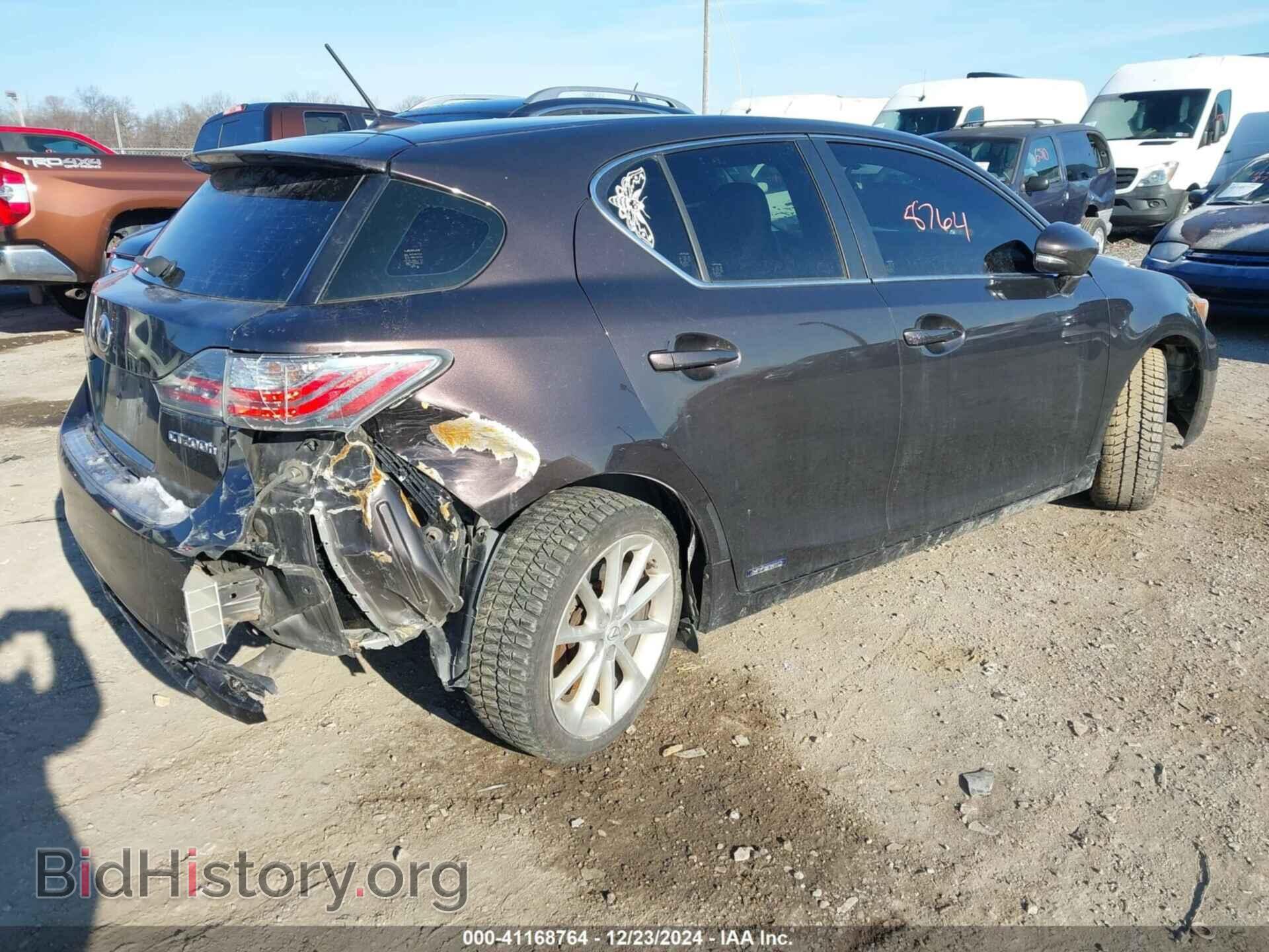 2012 LEXUS CT 200H - VIN: JTHKD5BH0C2057741 - Фото 4
