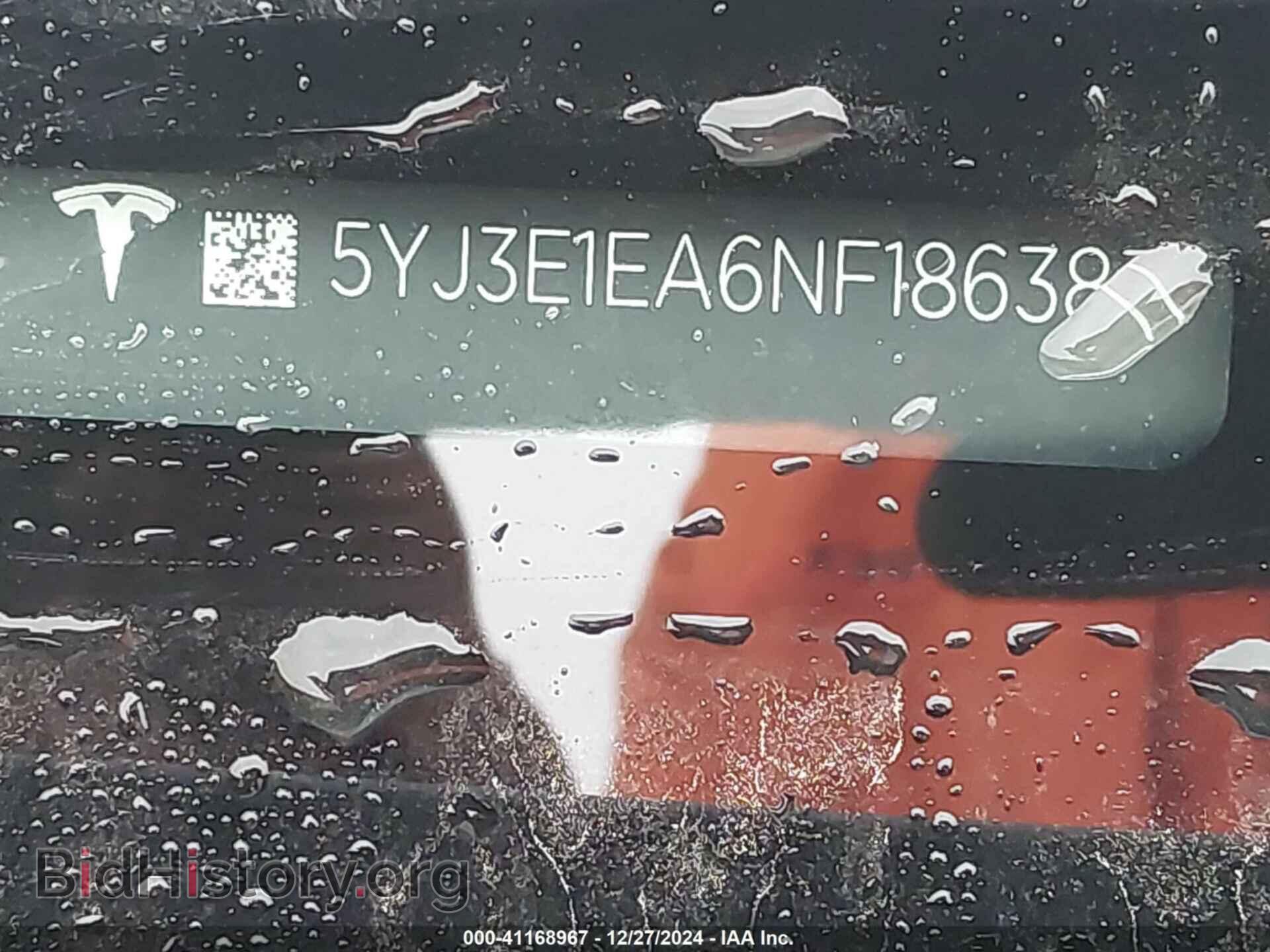 2022 TESLA MODEL 3 - VIN: 5YJ3E1EA6NF186383 - Фото 9