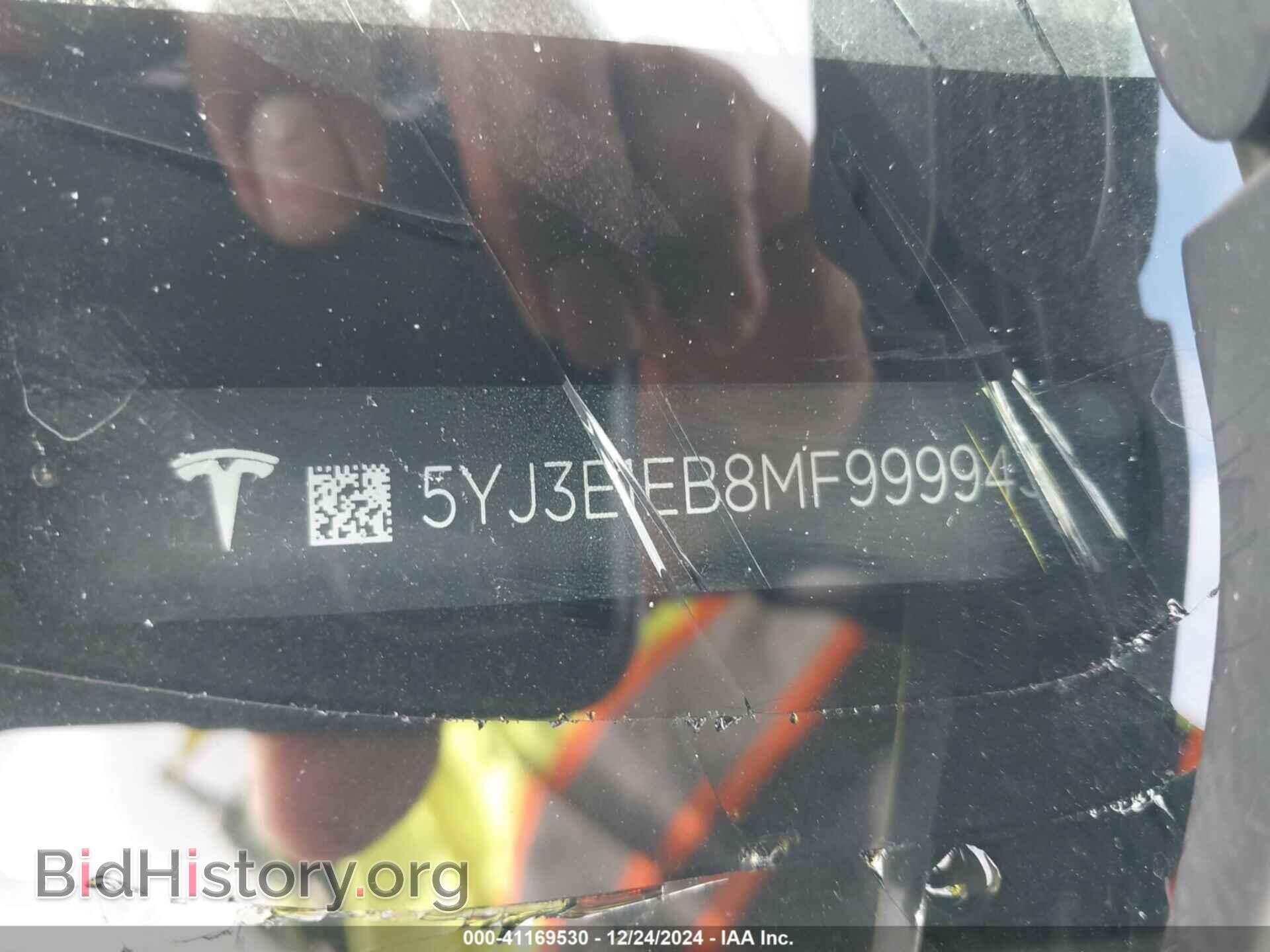 2021 TESLA MODEL 3 - VIN: 5YJ3E1EB8MF999943 - Фото 9