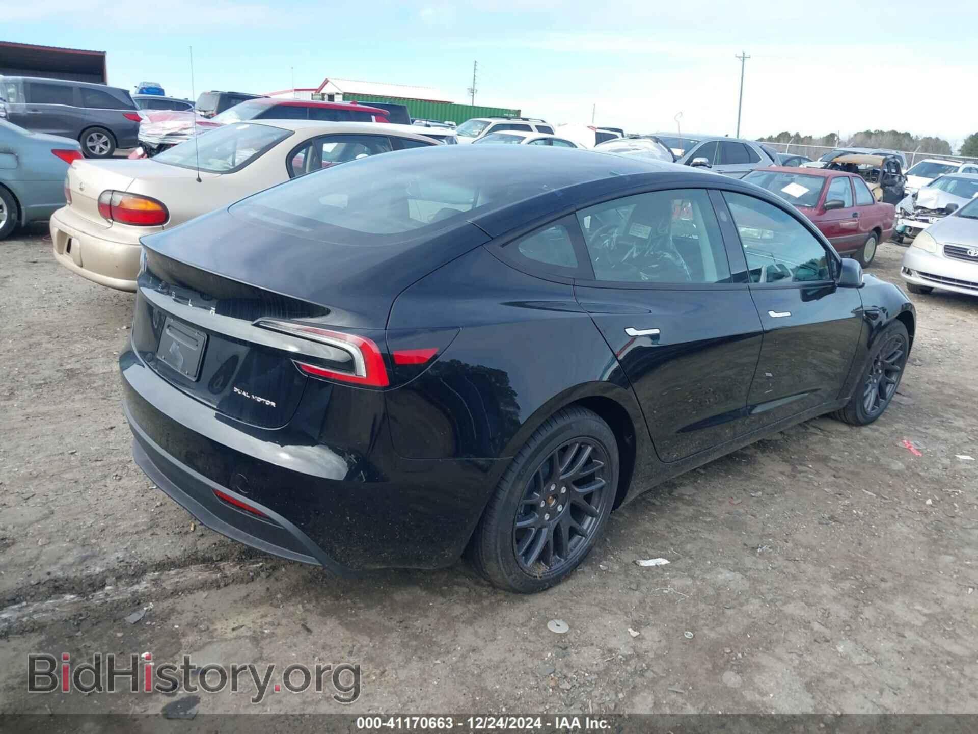2024 TESLA MODEL 3 - VIN: 5YJ3E1EB2RF806922 - Фото 4