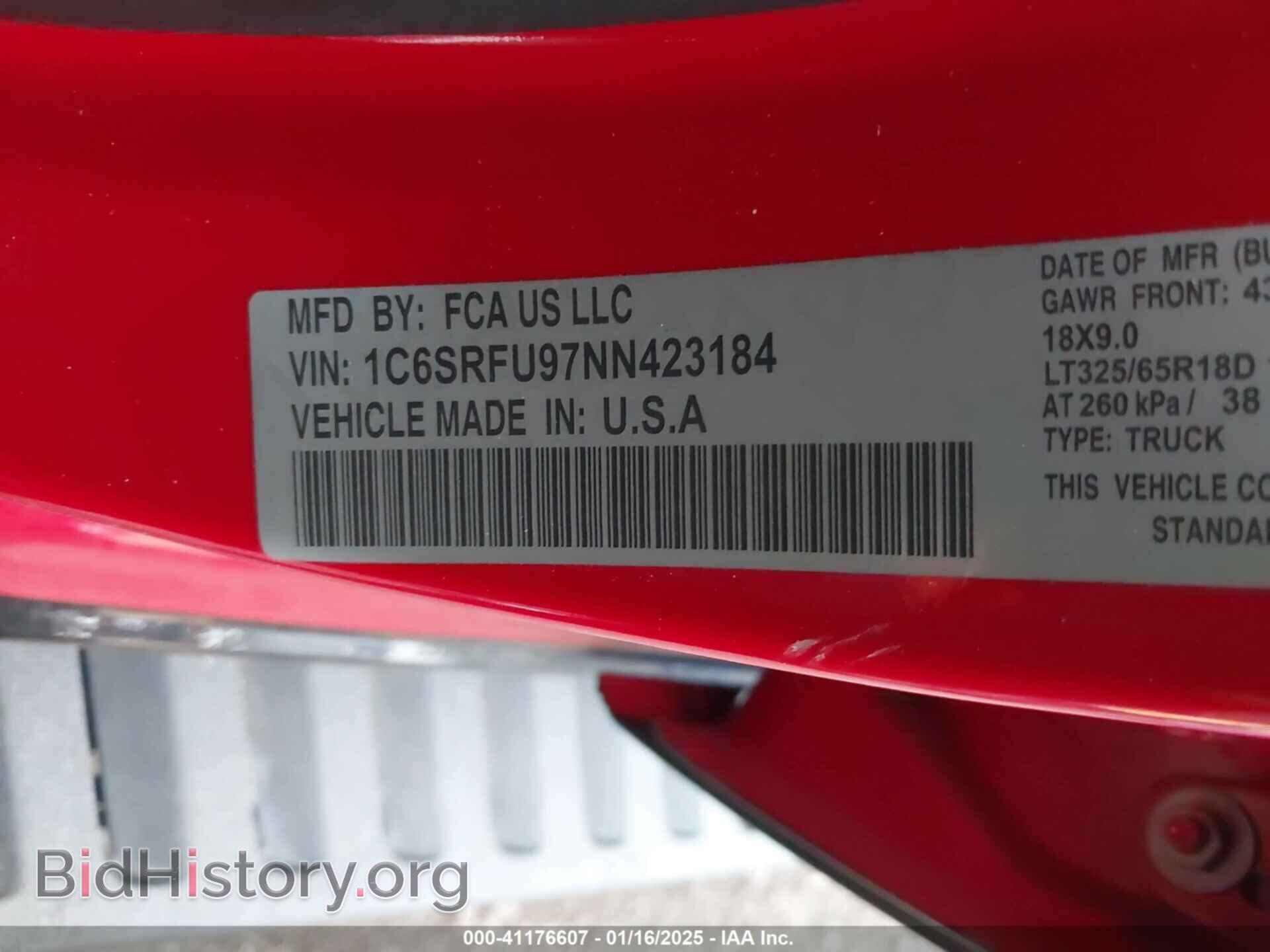 2022 RAM 1500 - VIN: 1C6SRFU93NN415101 - Фото 9