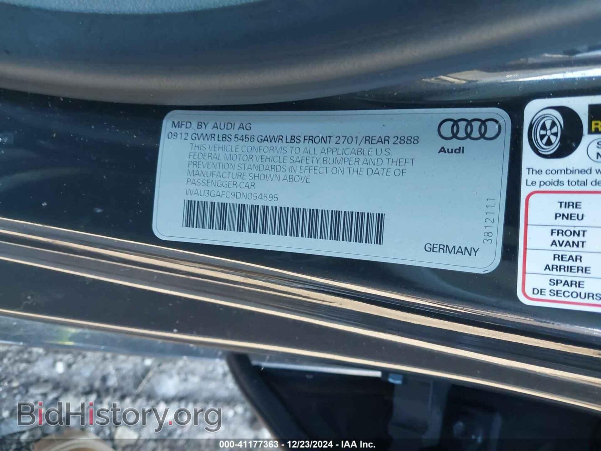 2013 AUDI A7 - VIN: WAU3GAFC9DN054595 - Фото 9