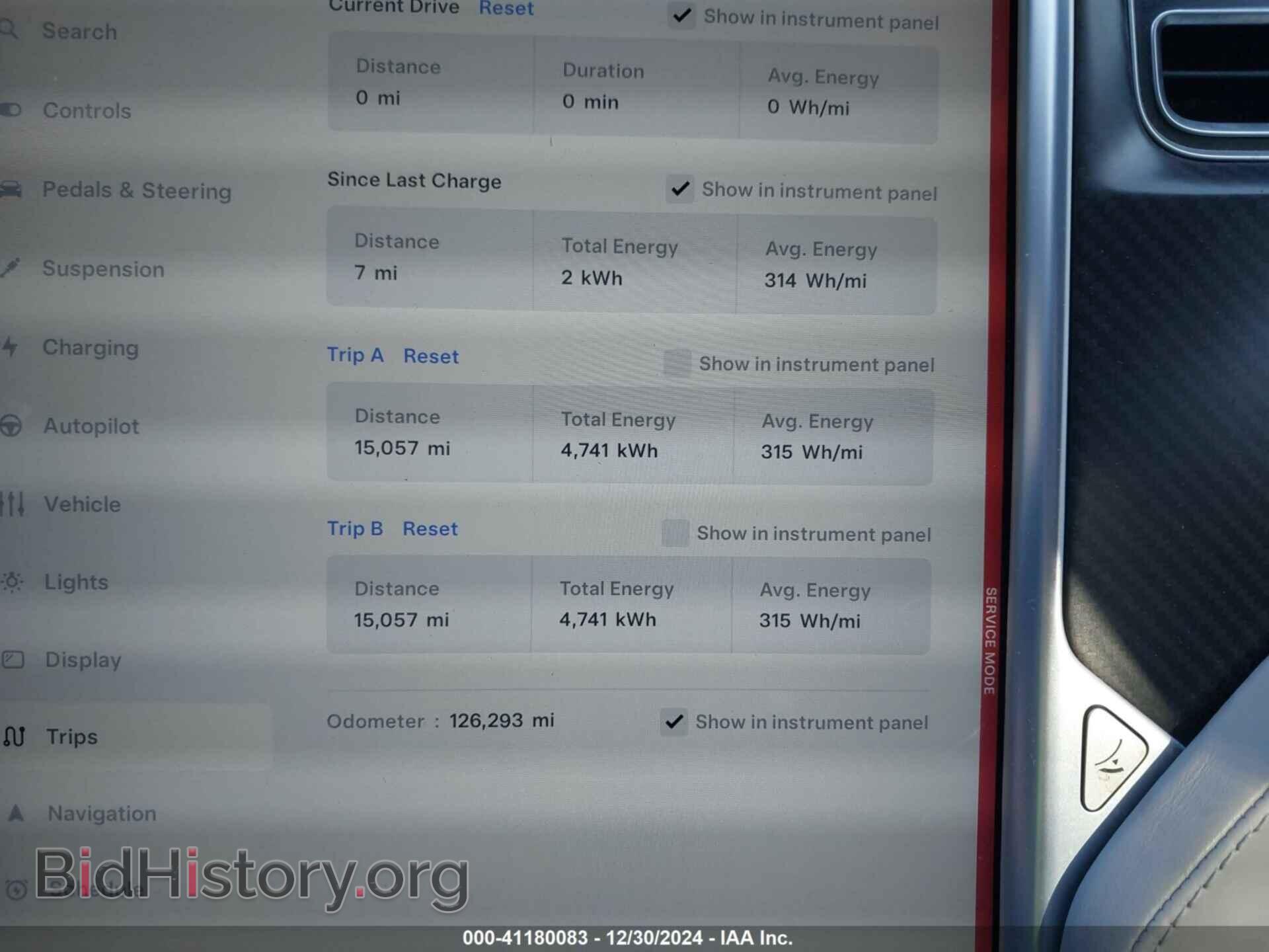 2015 TESLA MODEL S - VIN: 5YJSA1E27FF119096 - Фото 7