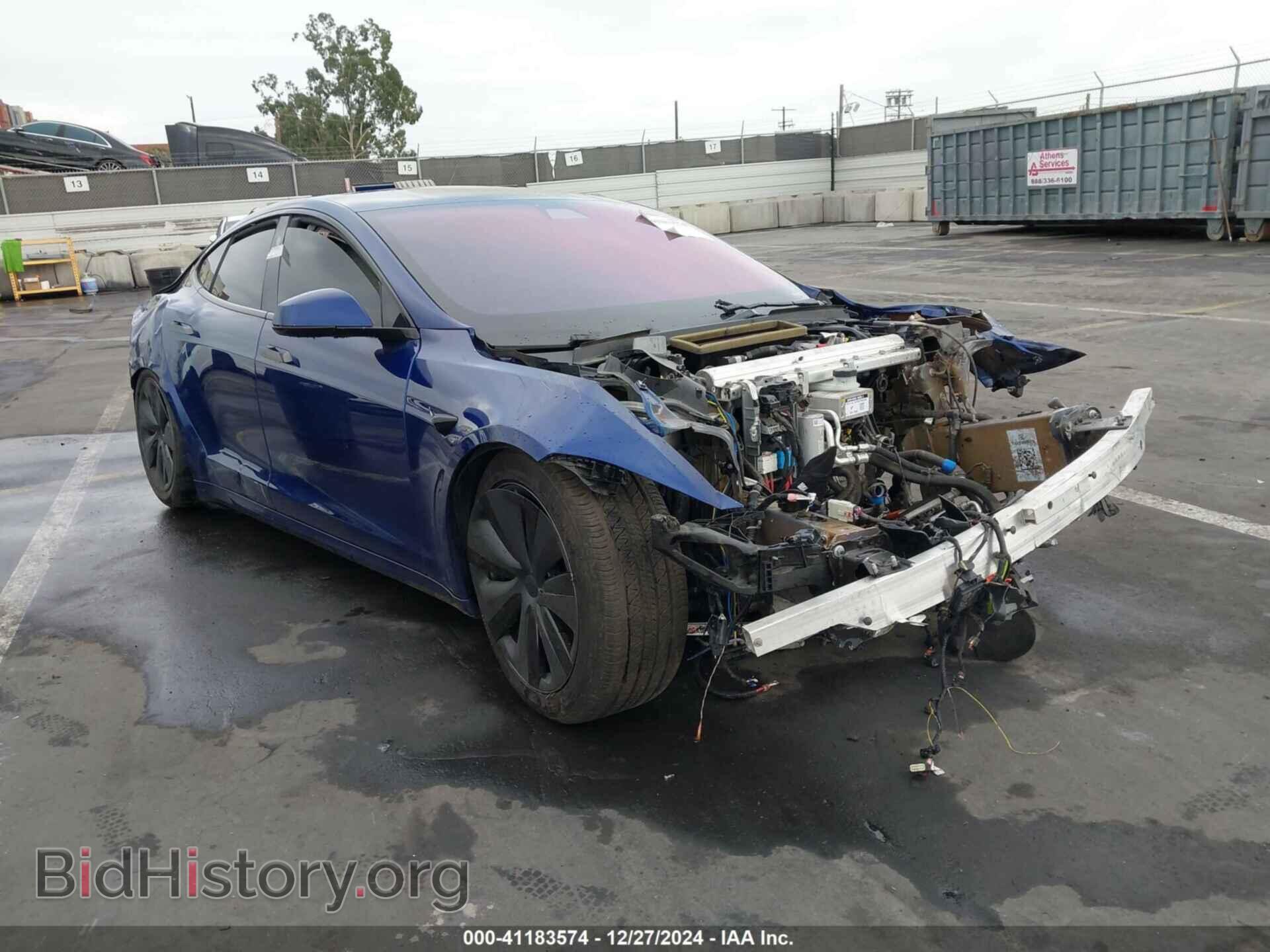 Photo 5YJSA1E69MF449385 - TESLA MODEL S 2021