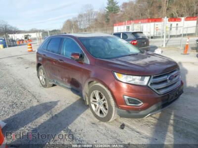 2015 Ford EDGE TITANIUM, бордовый — VIN 2FMPK4K83FBB14919, IAAI