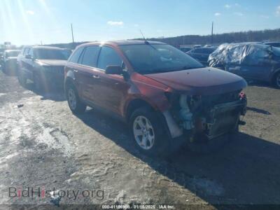 2014 Ford EDGE SEL, orange — VIN 2FMDK3JCXEBA88546, IAAI