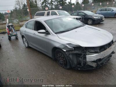 2015 Chrysler 200 LX, серебристый — VIN 1C3CCCFB2FN671457, IAAI