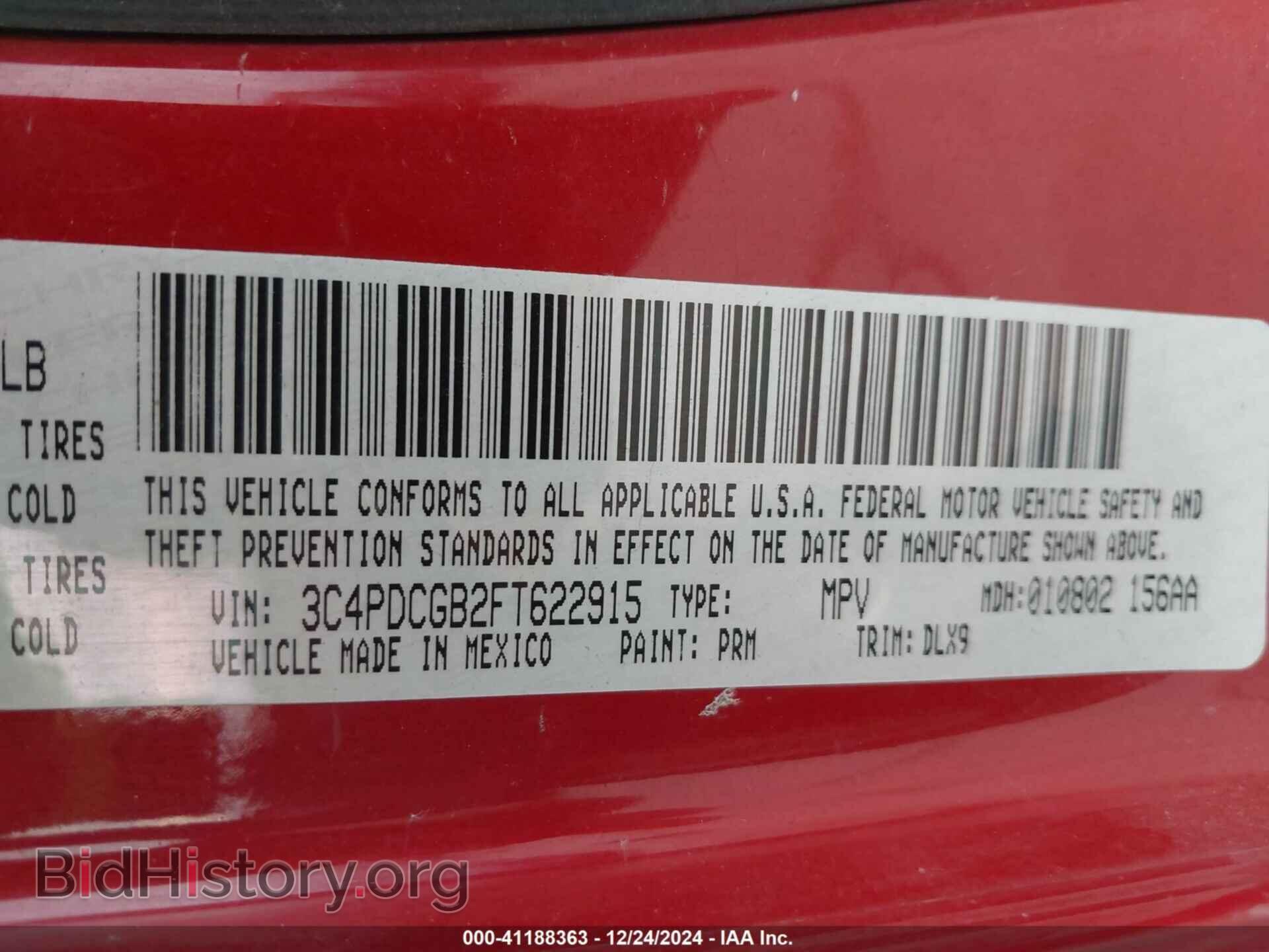 2015 DODGE JOURNEY - VIN: 3C4PDCGB2FT622915 - Photo 9