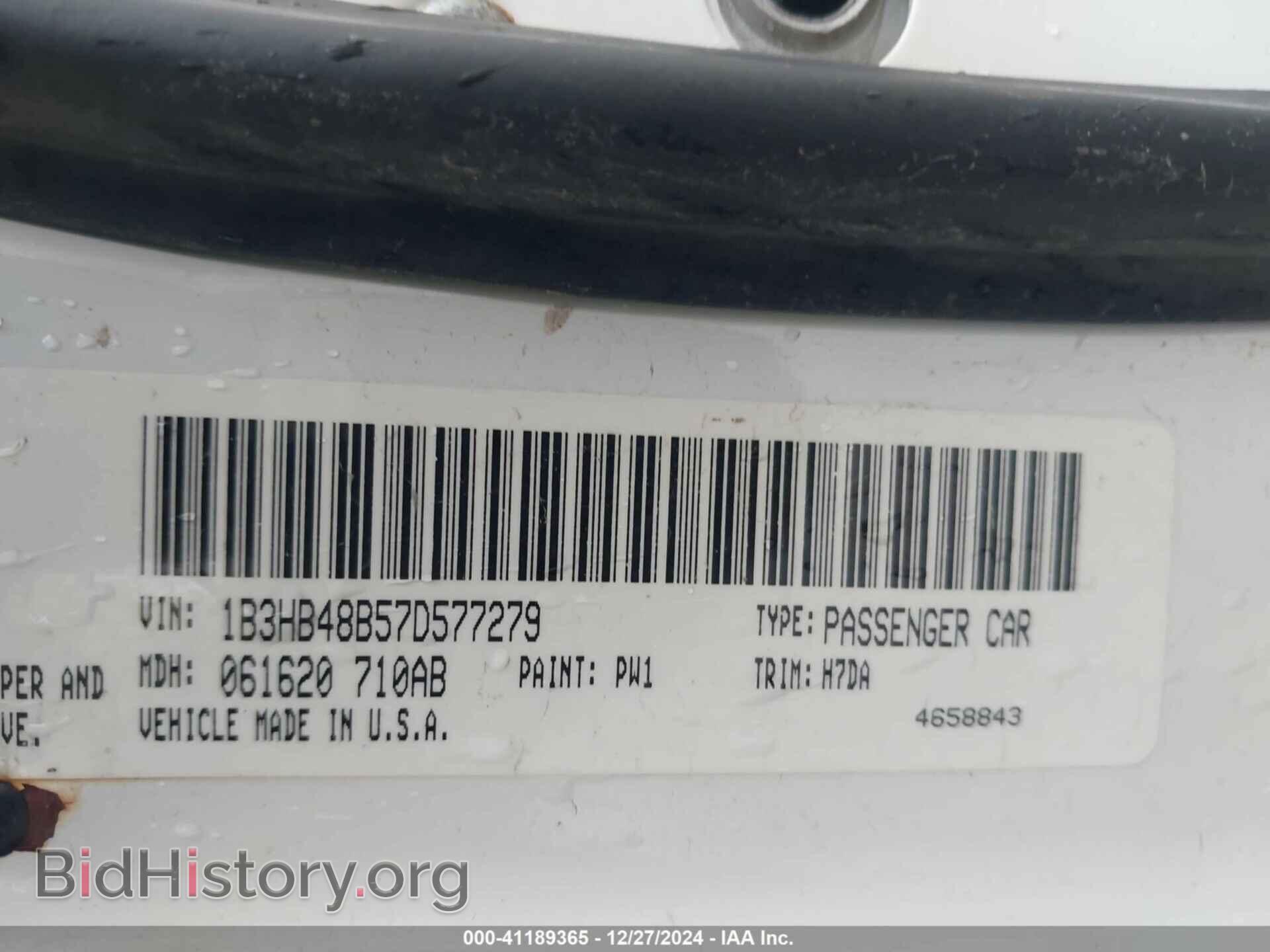 2007 DODGE CALIBER - VIN: 1B3HB48B57D577279 - Фото 9