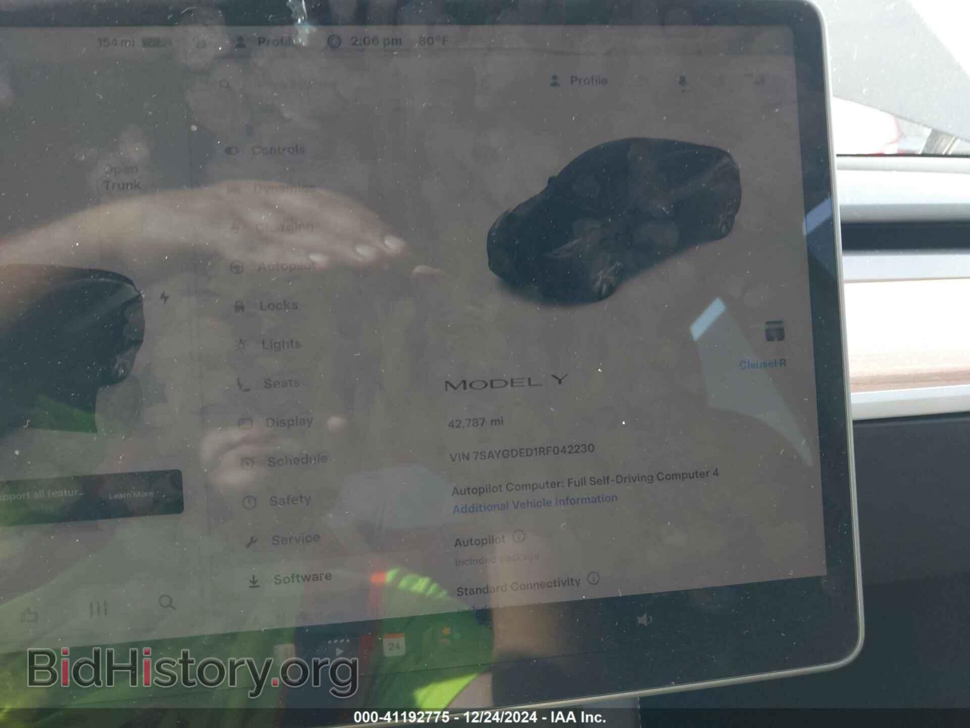 2024 TESLA MODEL Y - VIN: 7SAYGDED1RF042230 - Фото 7