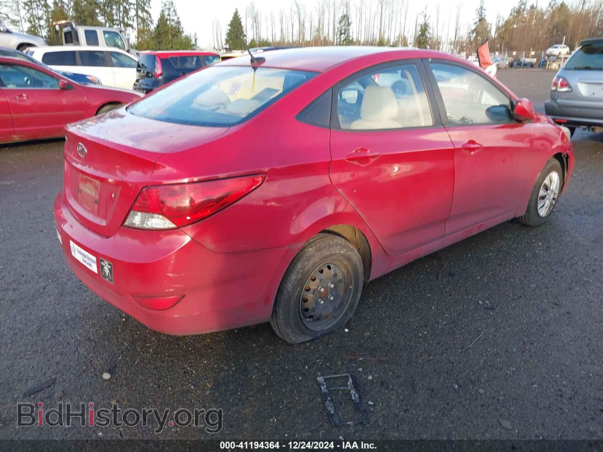 2013 HYUNDAI ACCENT - VIN: KMHCT4AE8DU441939 - Фото 4