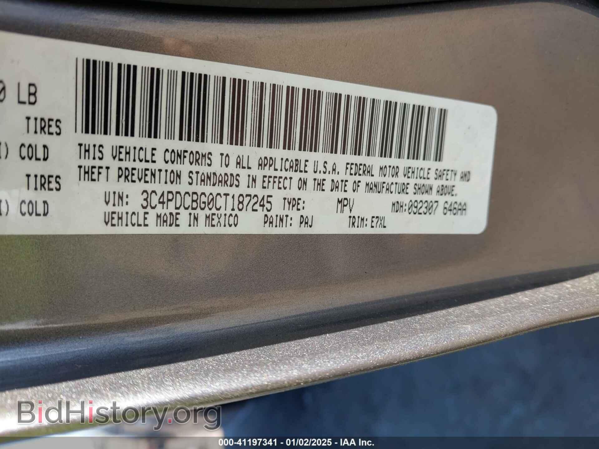 2012 DODGE JOURNEY - VIN: 3C4PDCBG0CT187245 - Фото 9