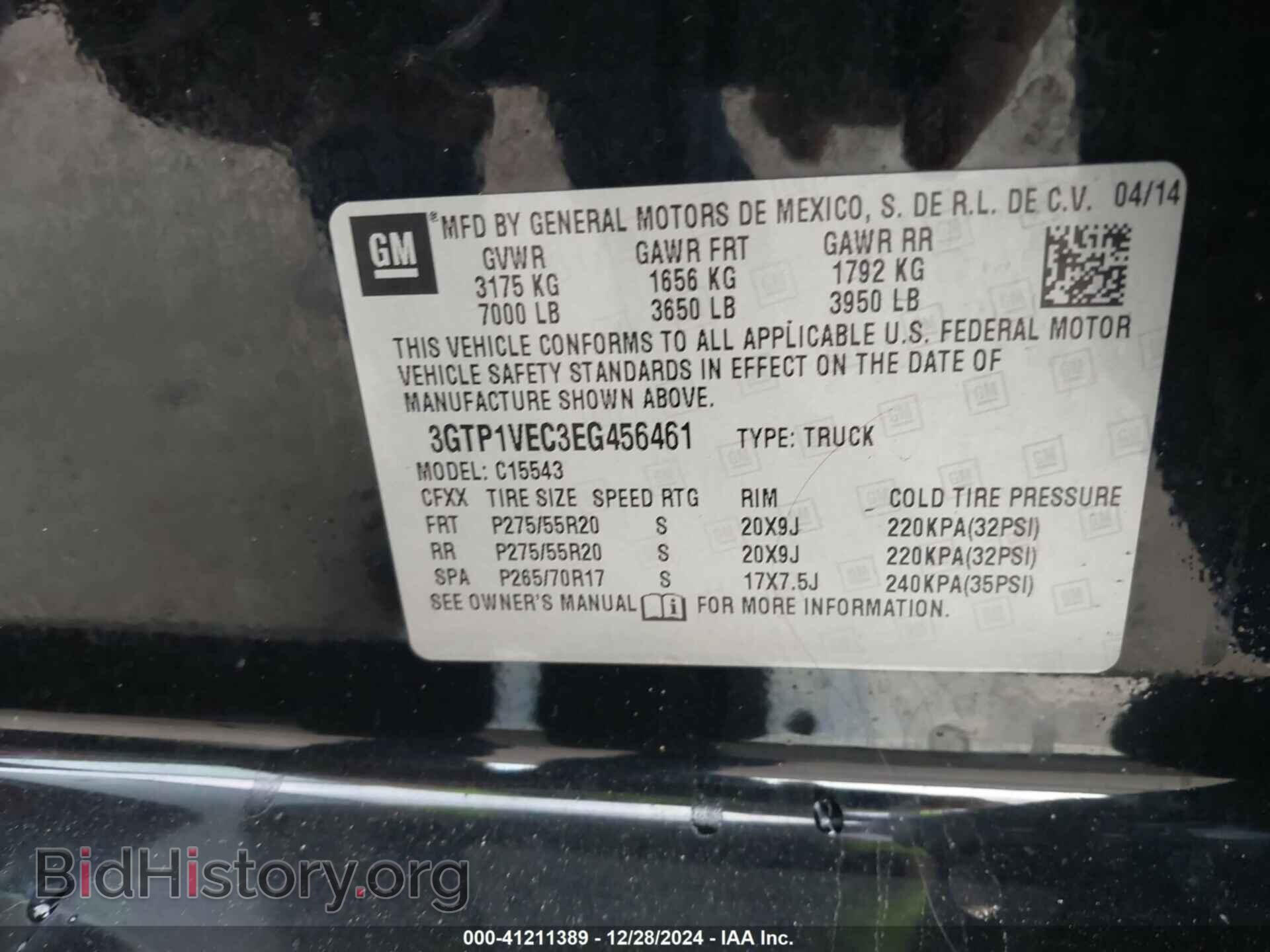 2014 GMC SIERRA 1500 - VIN: 3GTP1VEC3EG456461 - Photo 9