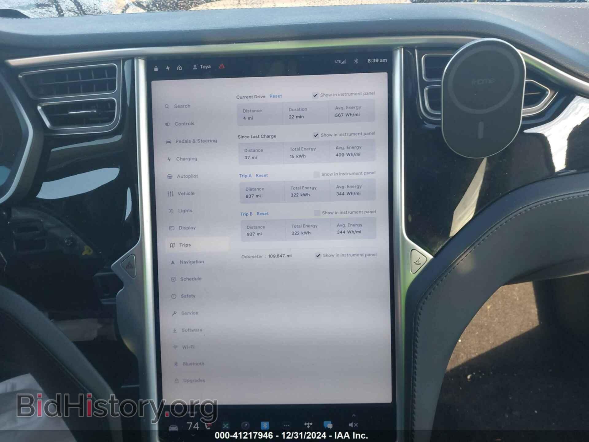 2015 TESLA MODEL S - VIN: 5YJSA1E23FF113294 - Photo 7