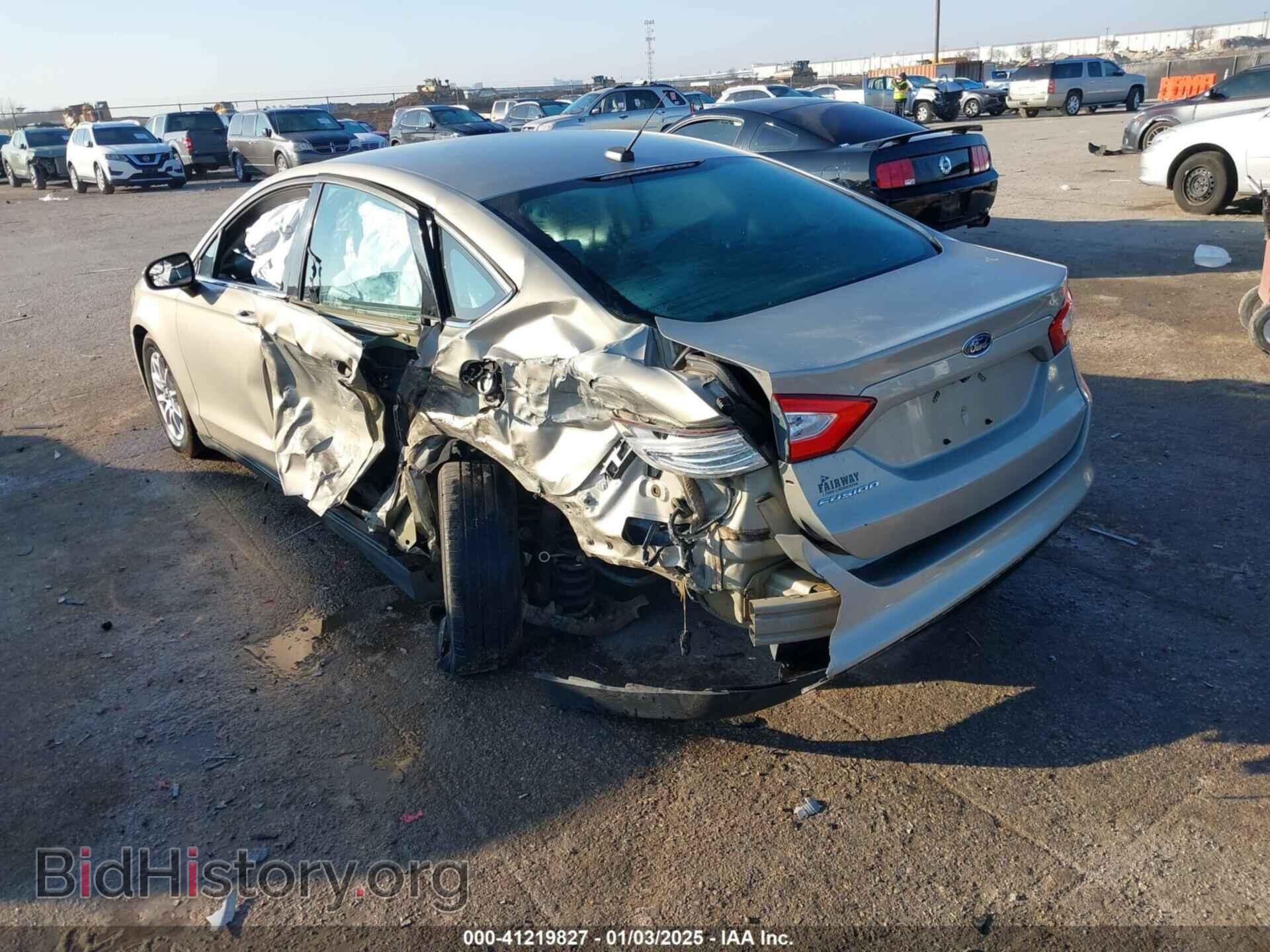 2016 FORD FUSION - VIN: 3FA6P0G73GR114020 - Фото 3