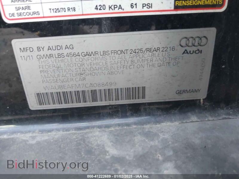 2012 Audi A3 (VIN WAUBEAFM7CA088499) — фото 9 из 16