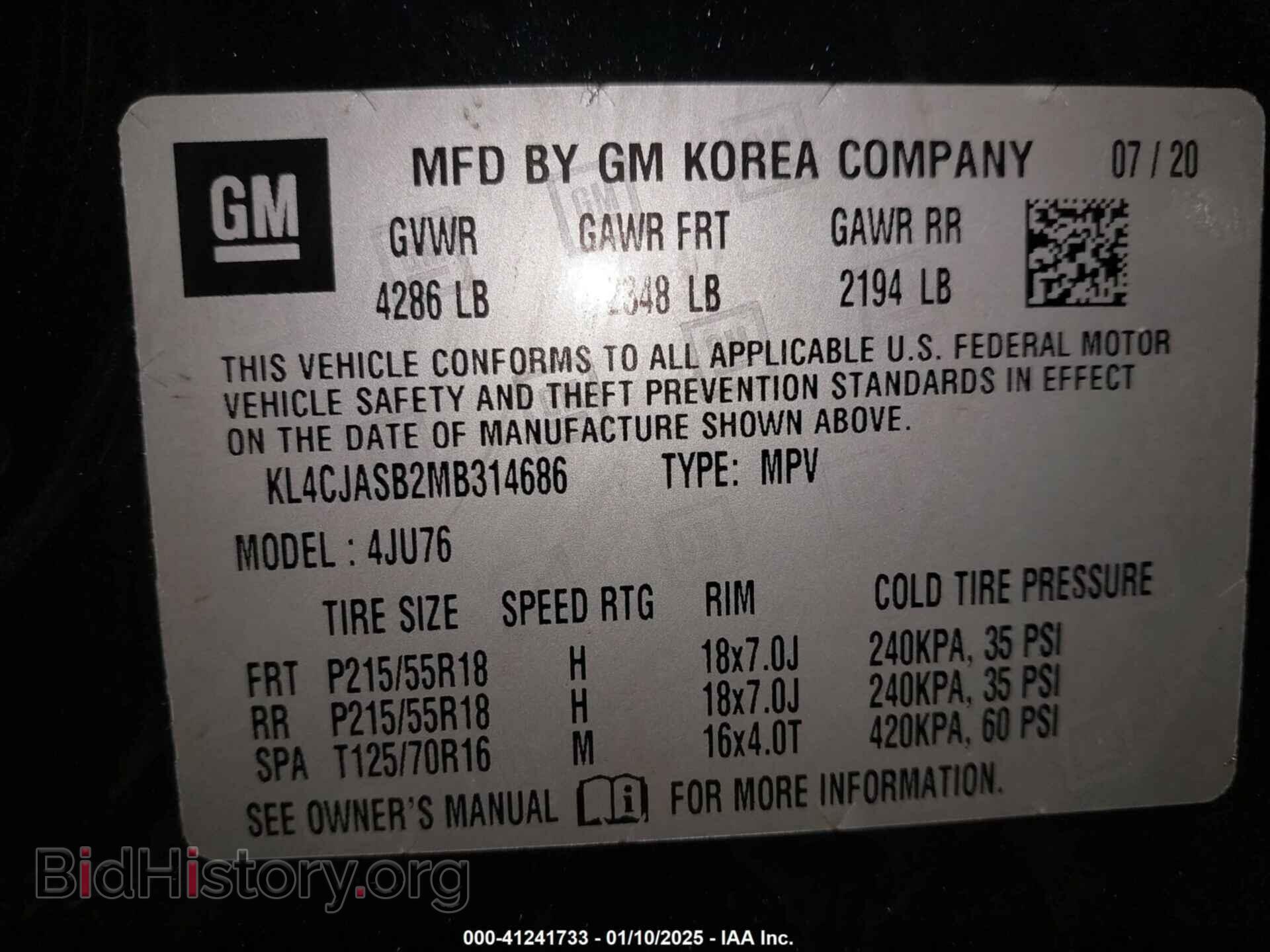 2021 BUICK ENCORE - VIN: KL4CJASB2MB314686 - Фото 9