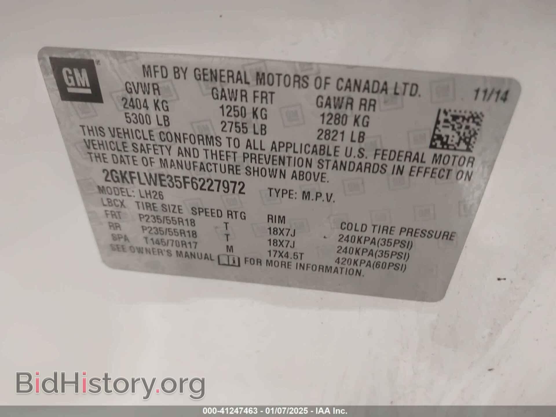 2015 GMC TERRAIN - VIN: 2GKFLWE35F6227972 - Фото 9