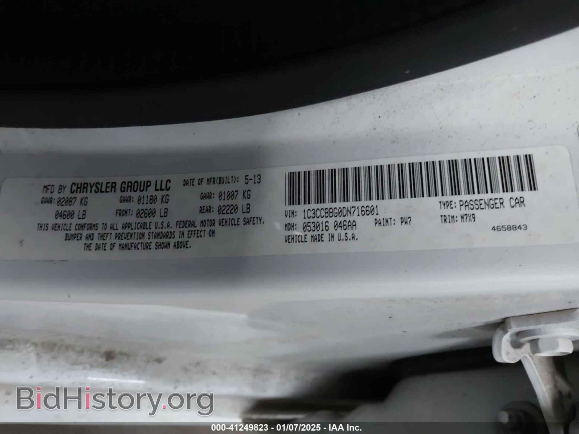 2013 CHRYSLER 200 - VIN: 1C3CCBBG0DN716601 - Photo 9