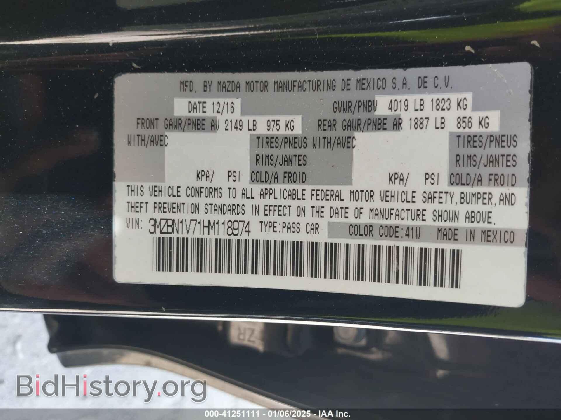2017 MAZDA MAZDA3 - VIN: 3MZBN1V71HM118974 - Фото 9