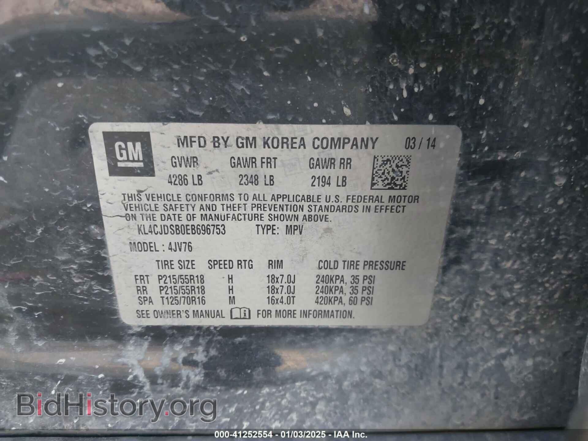 2014 BUICK ENCORE - VIN: KL4CJDSB0EB696753 - Photo 9