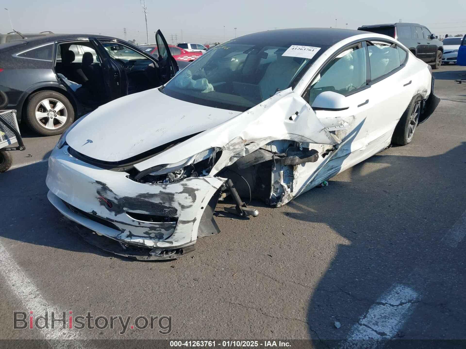 2022 TESLA MODEL 3 - VIN: 5YJ3E1EA4NF319237 - Фото 2