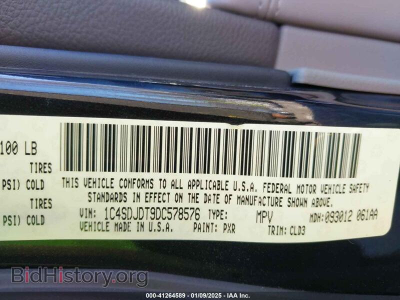 2013 Dodge DURANGO (VIN 1C4SDJDT9DC578576) — photo 9 of 16