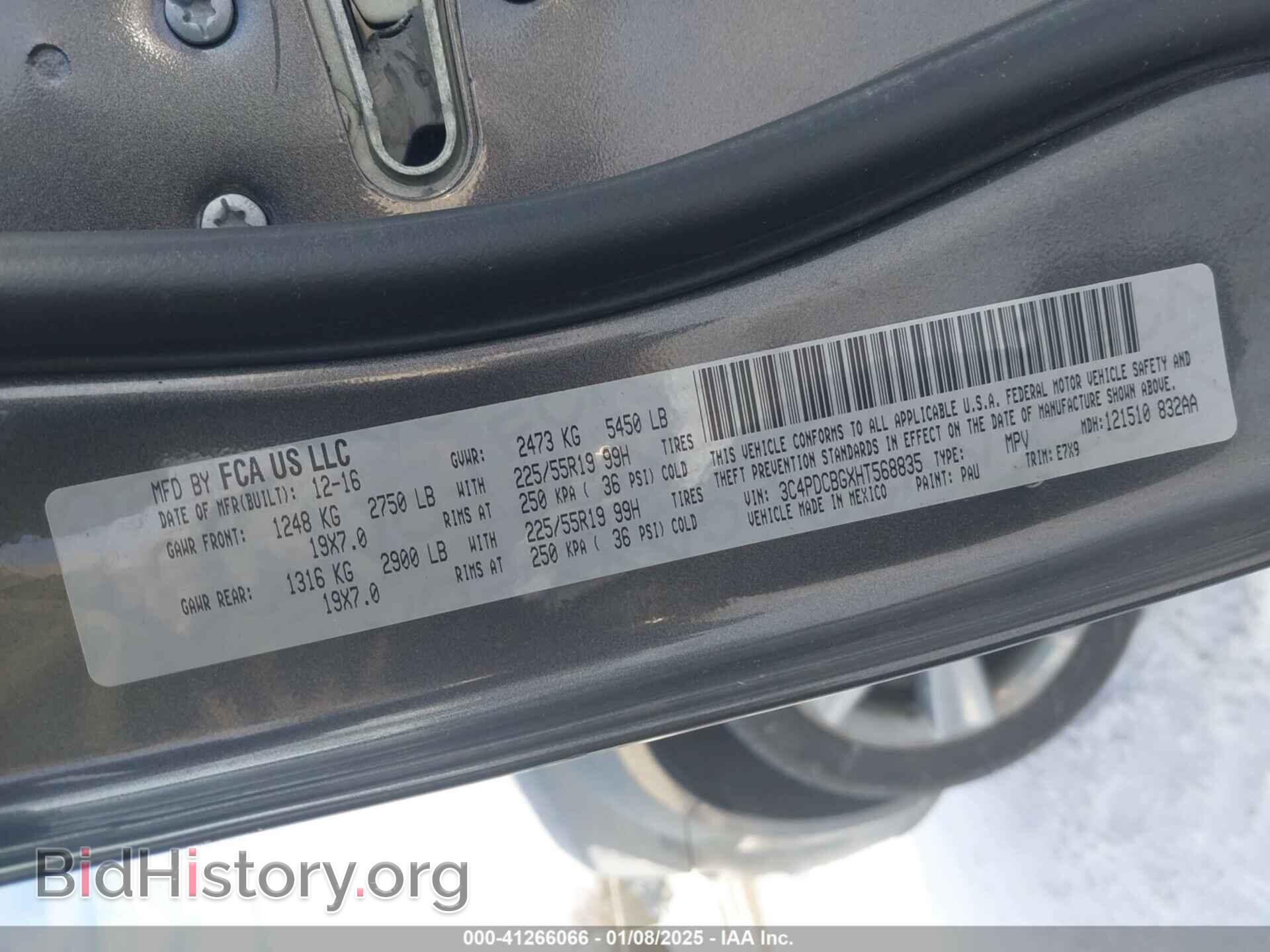 2017 DODGE JOURNEY - VIN: 3C4PDCBGXHT568835 - Фото 9