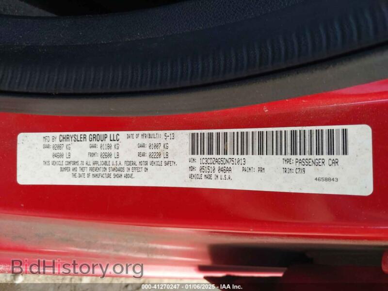 2013 Dodge AVENGER (VIN 1C3CDZAG5DN751013) — photo 9 of 16